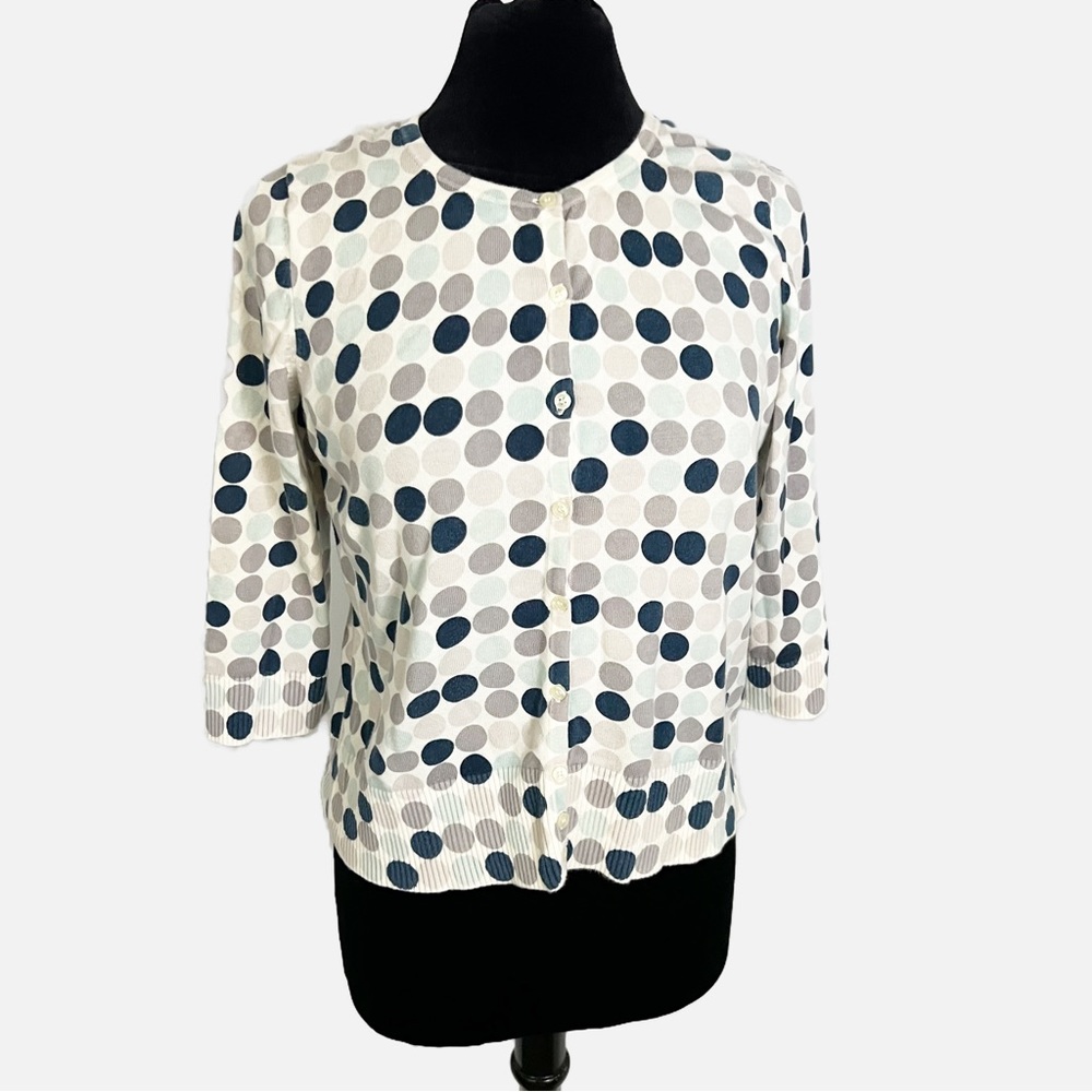 😻Ann Taylor Polka Dot Cardigan - Picture 1 of 7